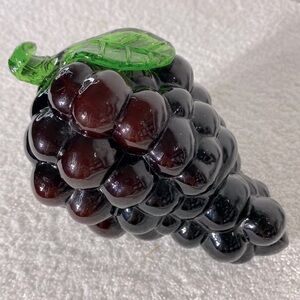 Vintage Art Glass Blown Glass Decorative Glass Grapes